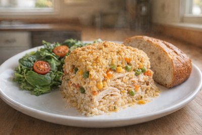 How to Make a Comforting Chicken Casserole with Rice and Vegetables